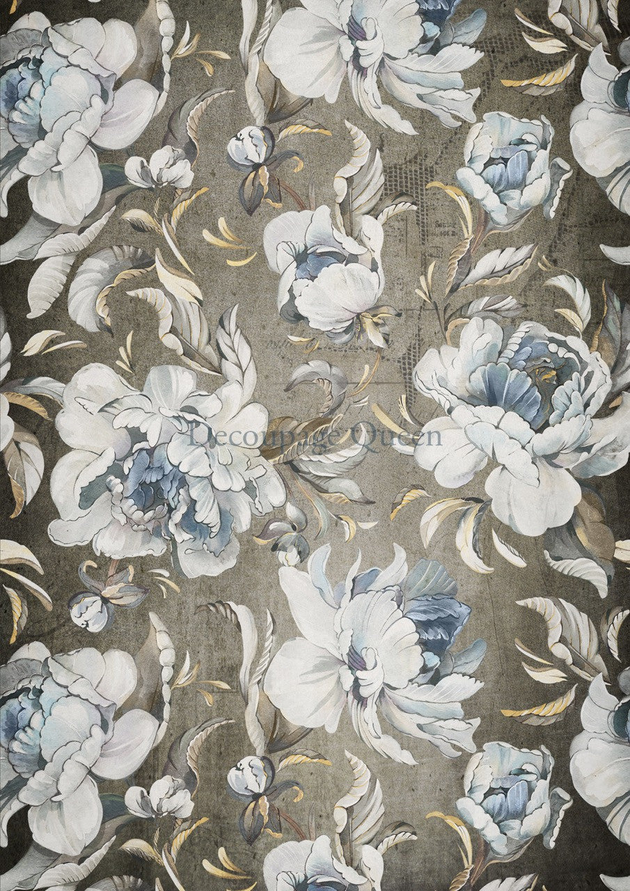 Large Format - Blue Peonies