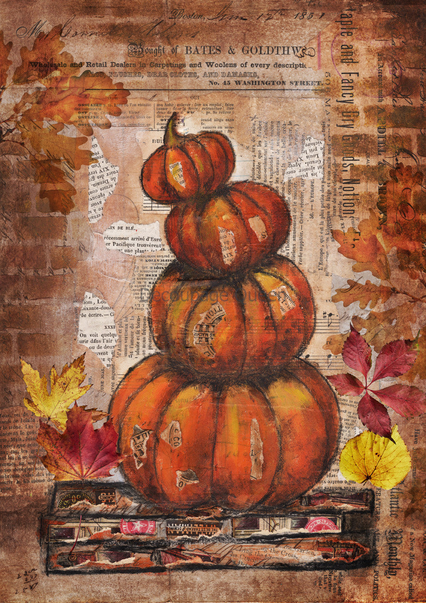 Decoupage Queen Grunge Pumpkins