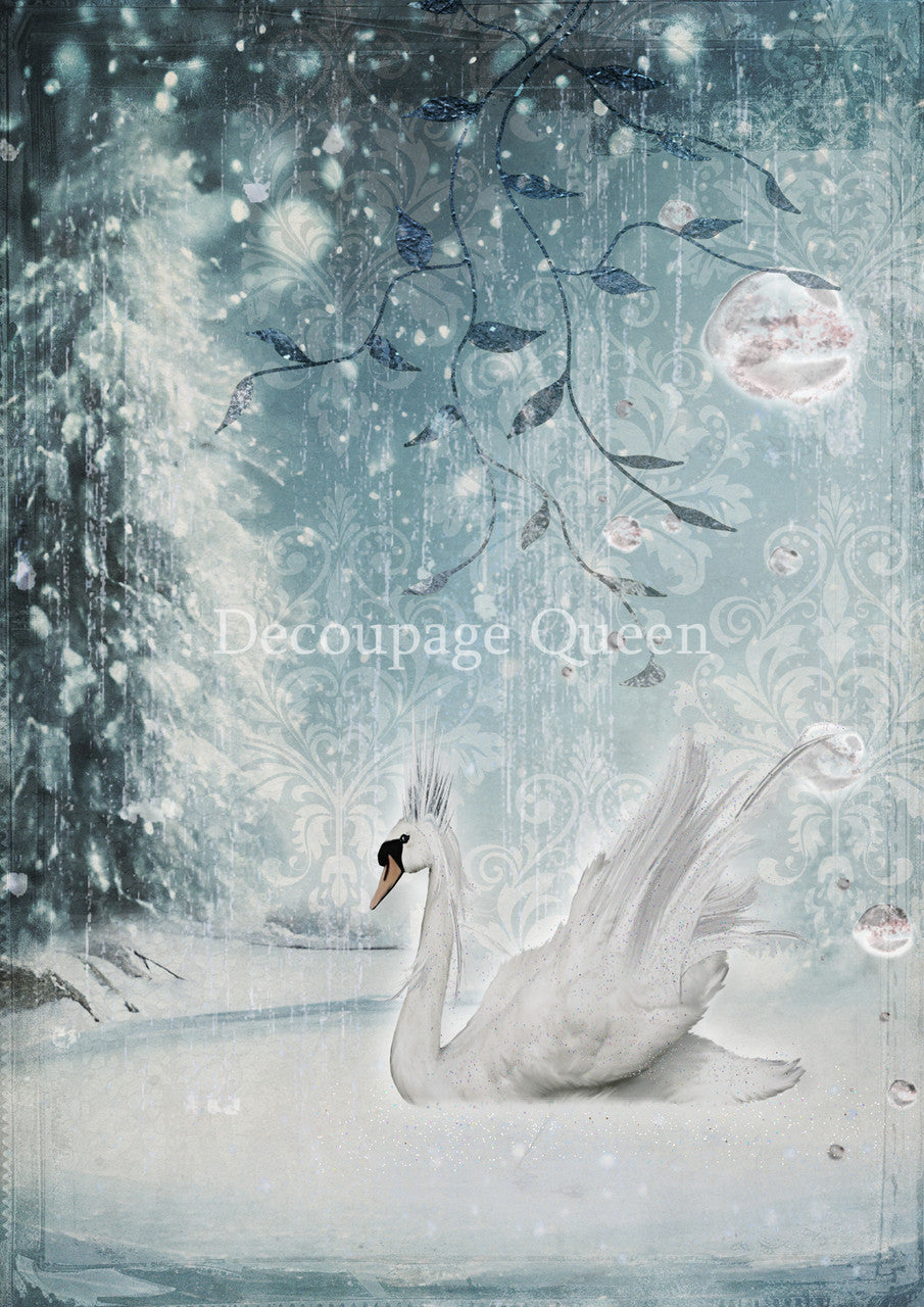 Decoupage Queen Majestic Winter Rice Paper