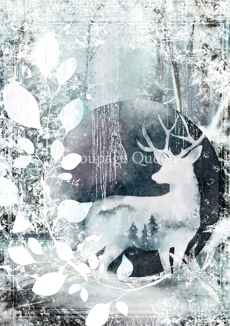 Large Format - Winter Stag Rice Paper