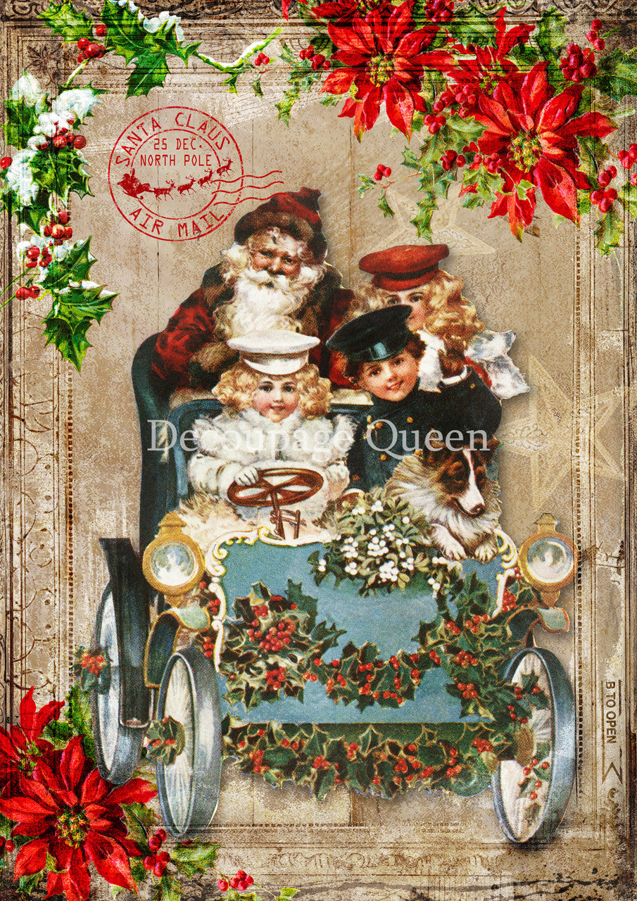 Decoupage Queen Holiday Stroll Rice Paper