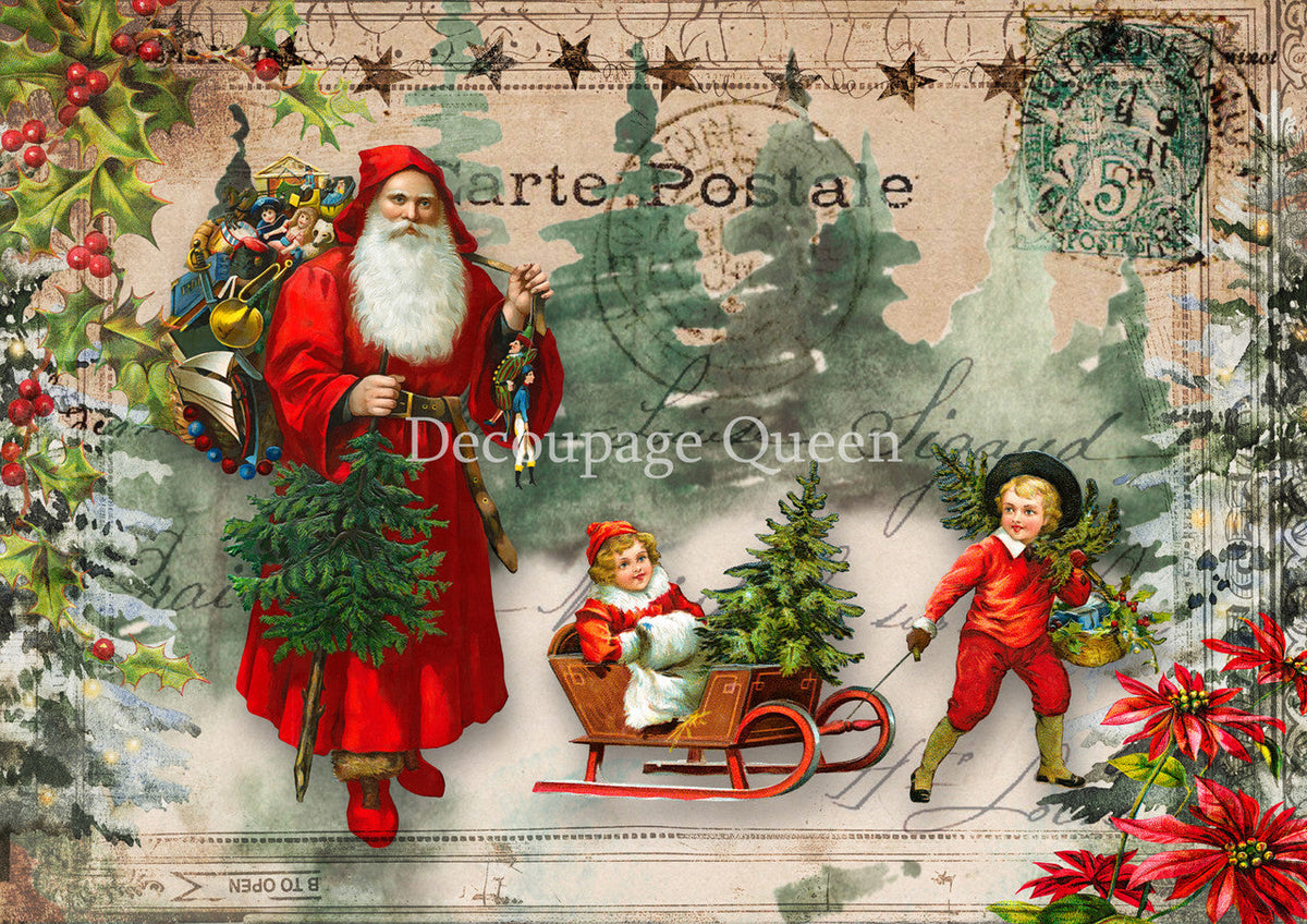 Decoupage Queen Sleddin Rice Paper
