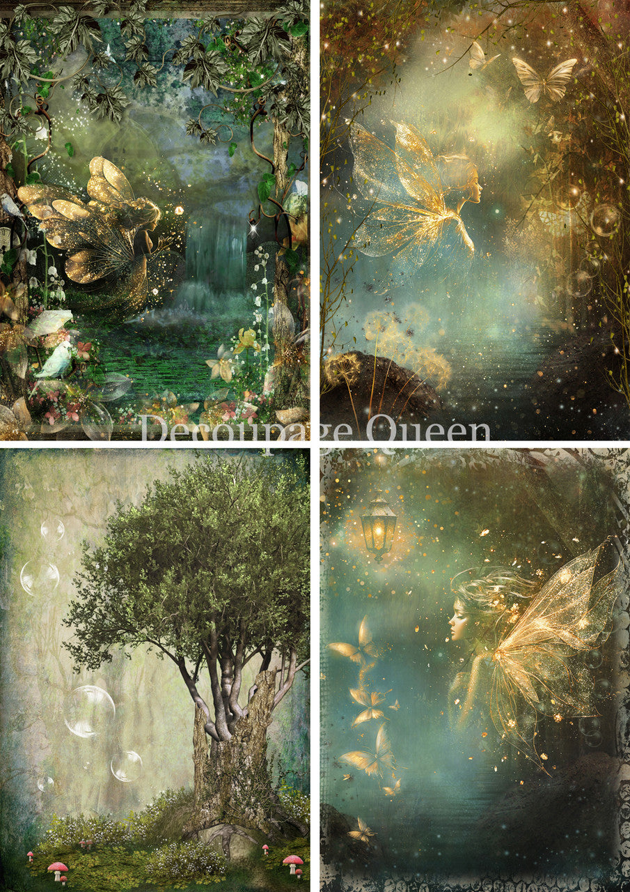 Decoupage Queen Rice Paper - Enchanted Four Pack