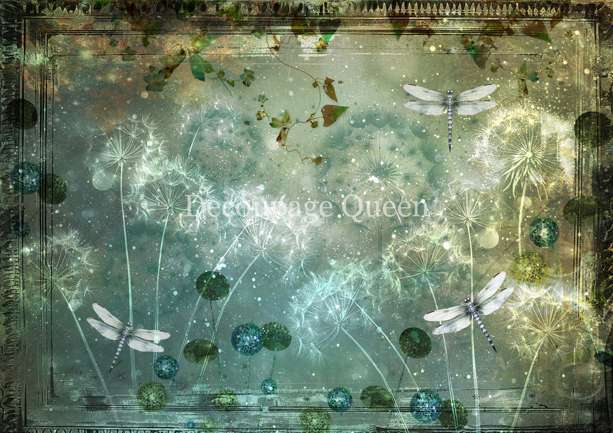 Decoupage Queen Rice Paper - Dandelion Wishes