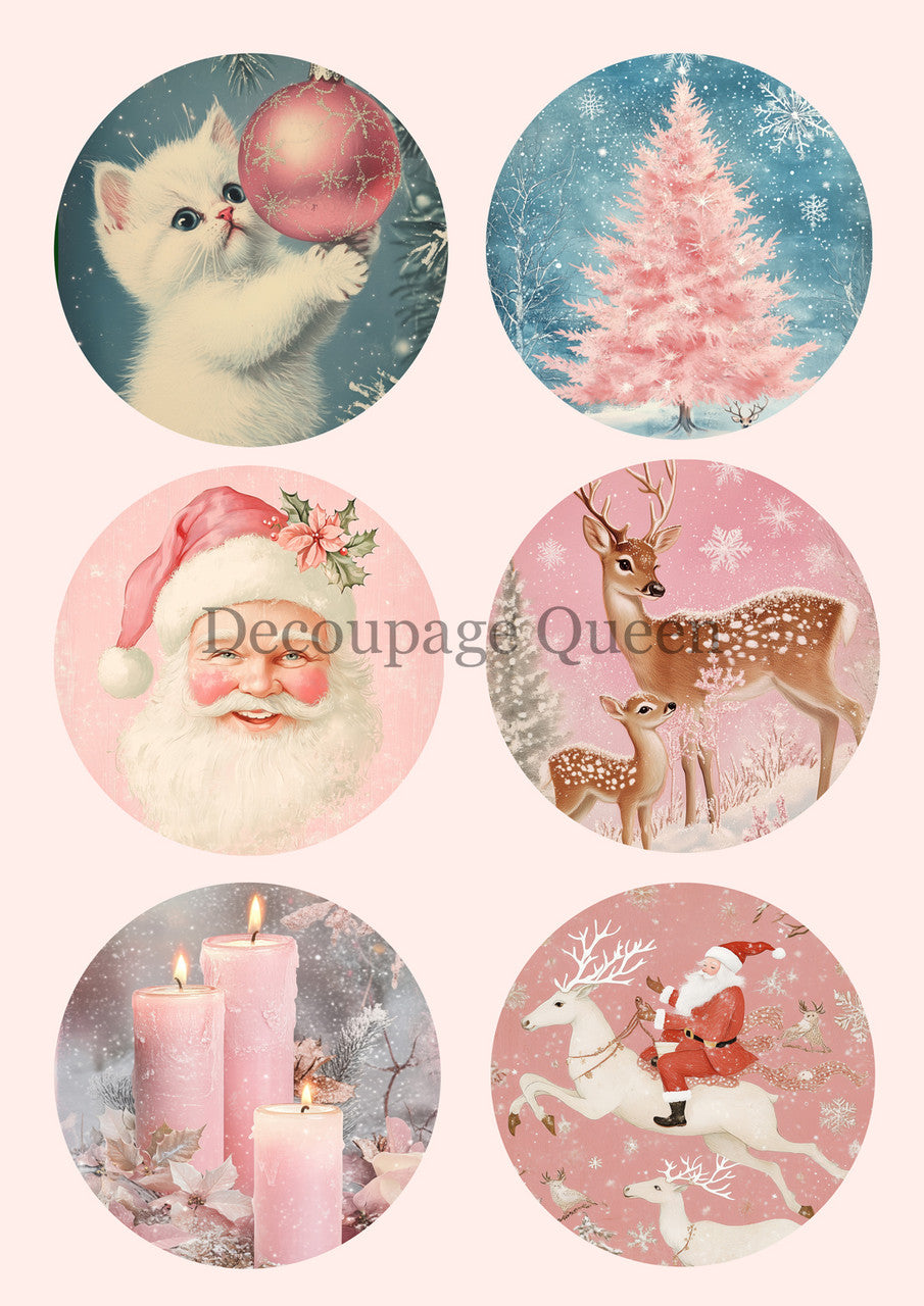 Pink Christmas A3 Pack w/ Bonus Paper