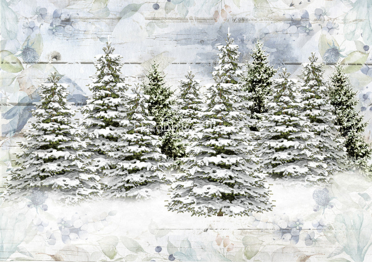 Decoupage Queen Woodland Trees Vellum Paper