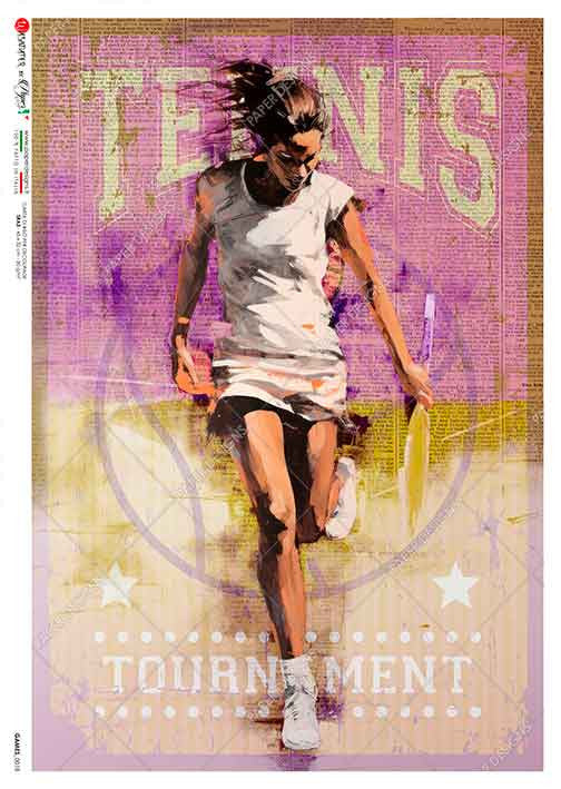 Paper Designs Tennis Pro A4 Rice Paper