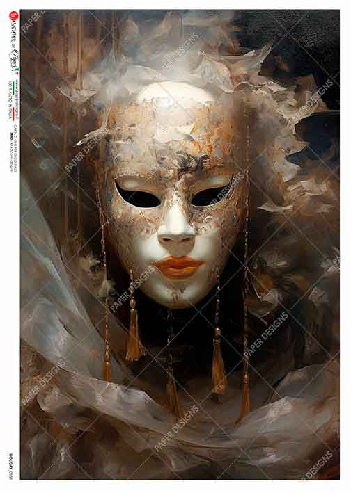 Paper Designs Mysterious Masquerade A4 Rice Paper