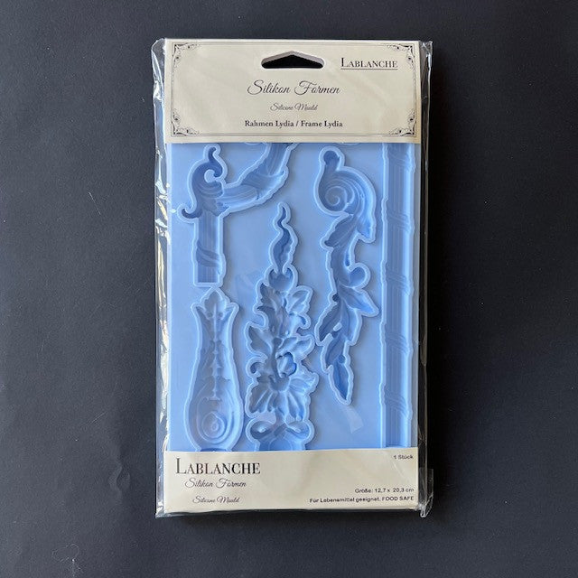 LaBlanche Frame Lydia silicone mould with ornate frame corners and border accents