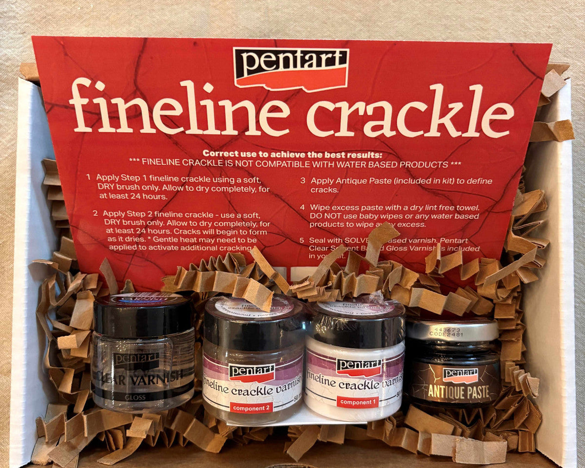 Pentart Fineline Crackle Complete Starter Kit