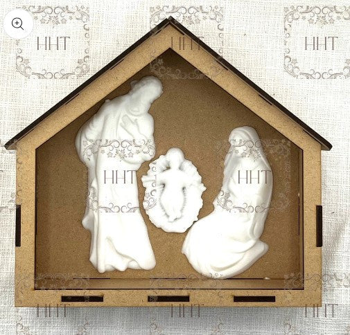 Handcrafted Holiday Traditions Nativity ShadowBox - Small