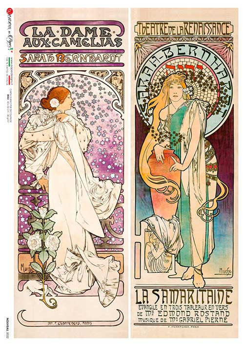 Mucha La Dame Aux Camelias + Bernhardt
