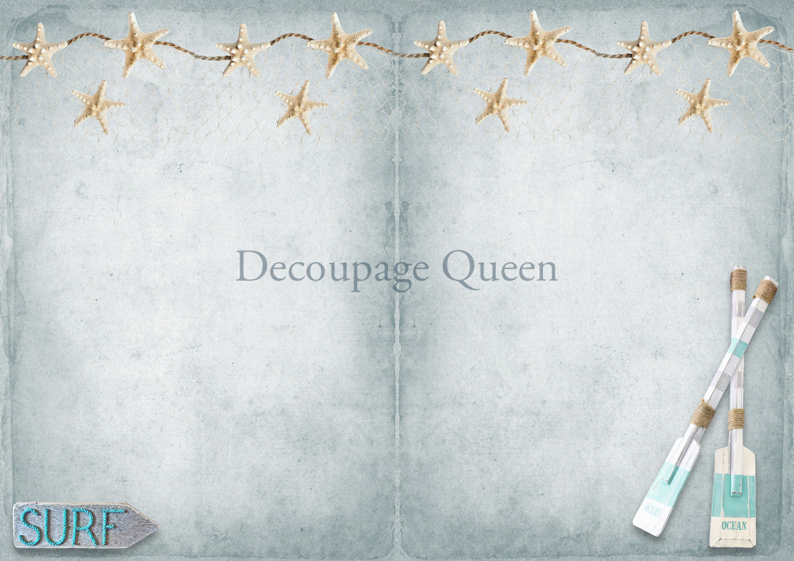 Decoupage Queen Seaside Greetings Journal Pack