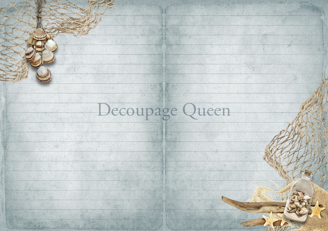 Decoupage Queen Seaside Greetings Journal Pack