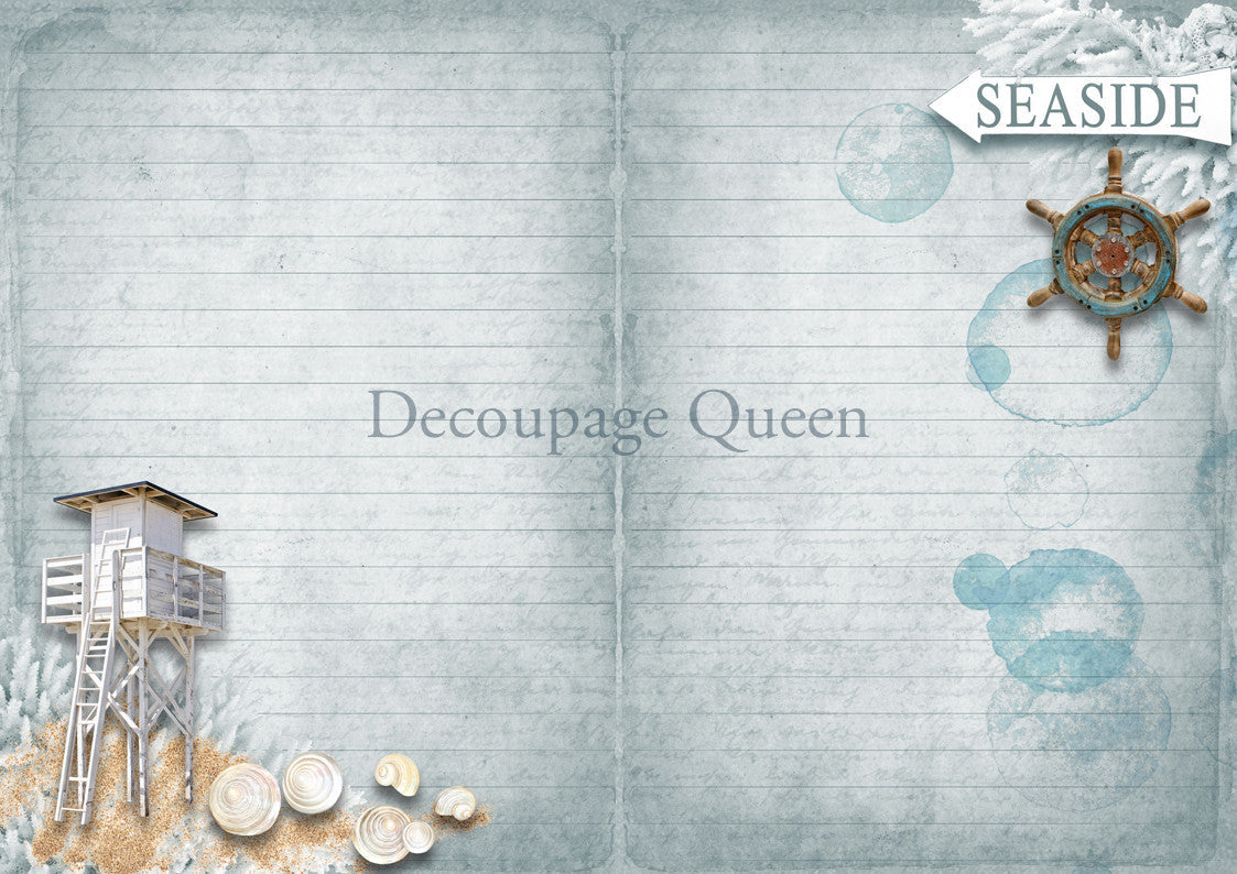 Decoupage Queen Seaside Greetings Journal Pack