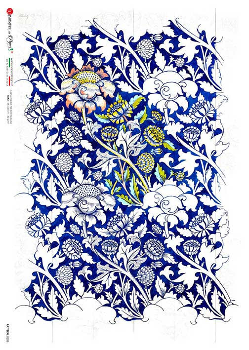 Paper Designs Rice Paper William Morris Wey PD PATTERN 0208