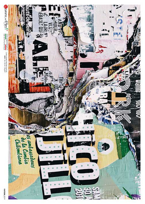 Paper Designs Torn Graffiti Collage