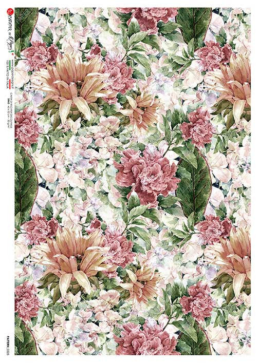 Paper Designs Repeating Pink Florals