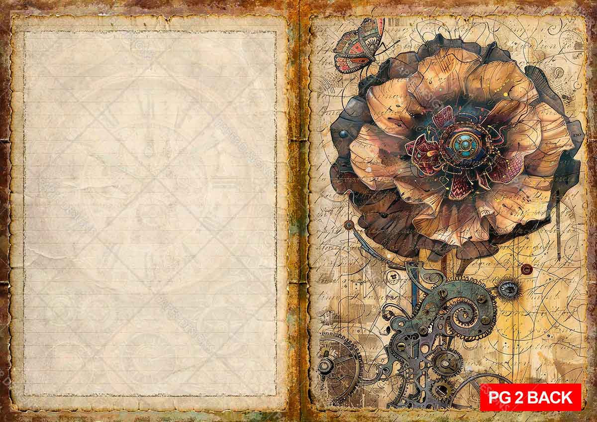 Paper Designs Steamunk Age Collection Junk Journal Kit