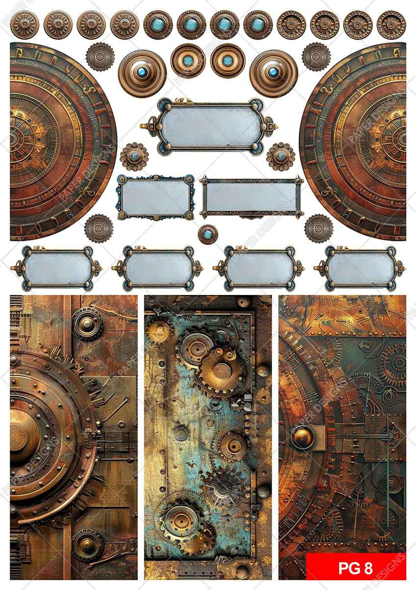 Paper Designs Steamunk Age Collection Junk Journal Kit