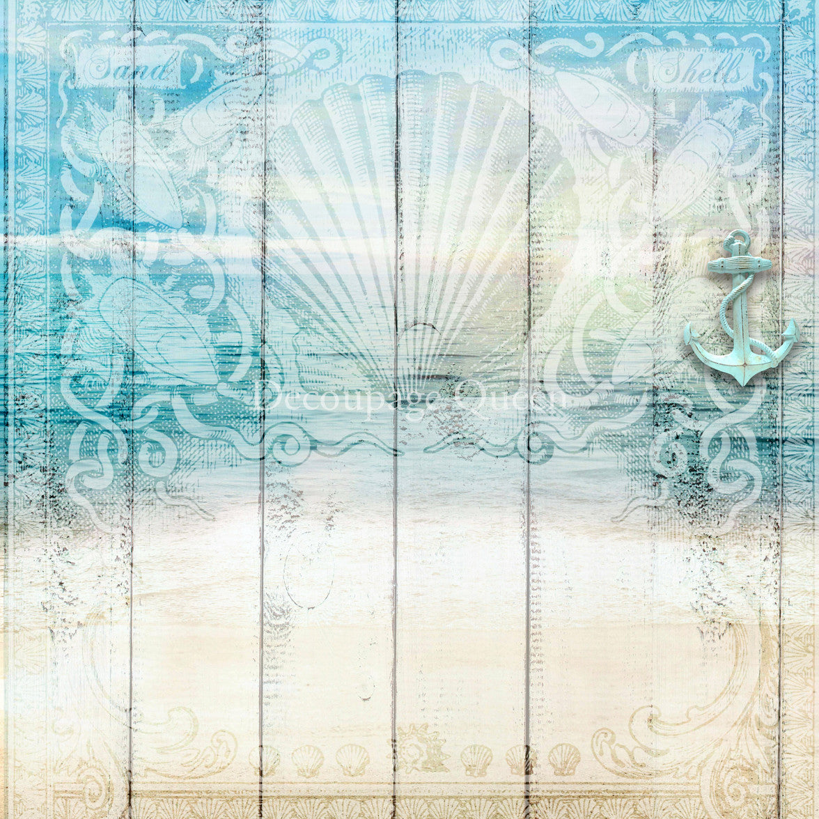 Decoupage Queen Seaside Greetings Scrapbook Set