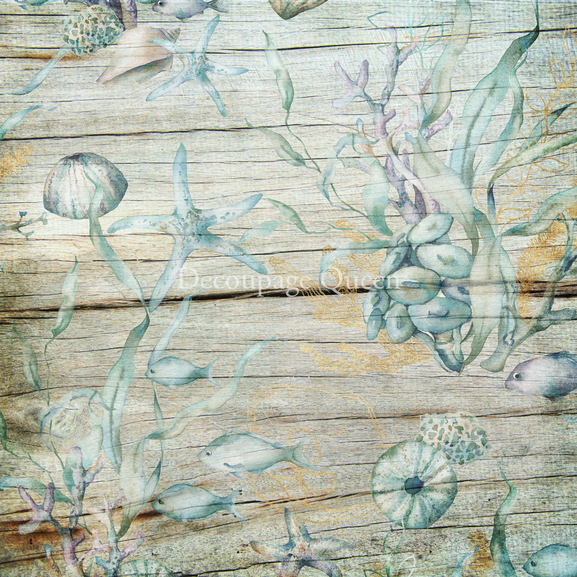 Decoupage Queen Seaside Greetings Scrapbook Set