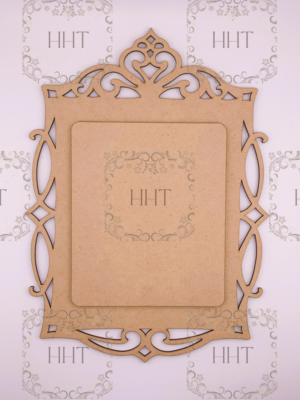 MDF Large Plaque with Center Overlay, 2 pieces
