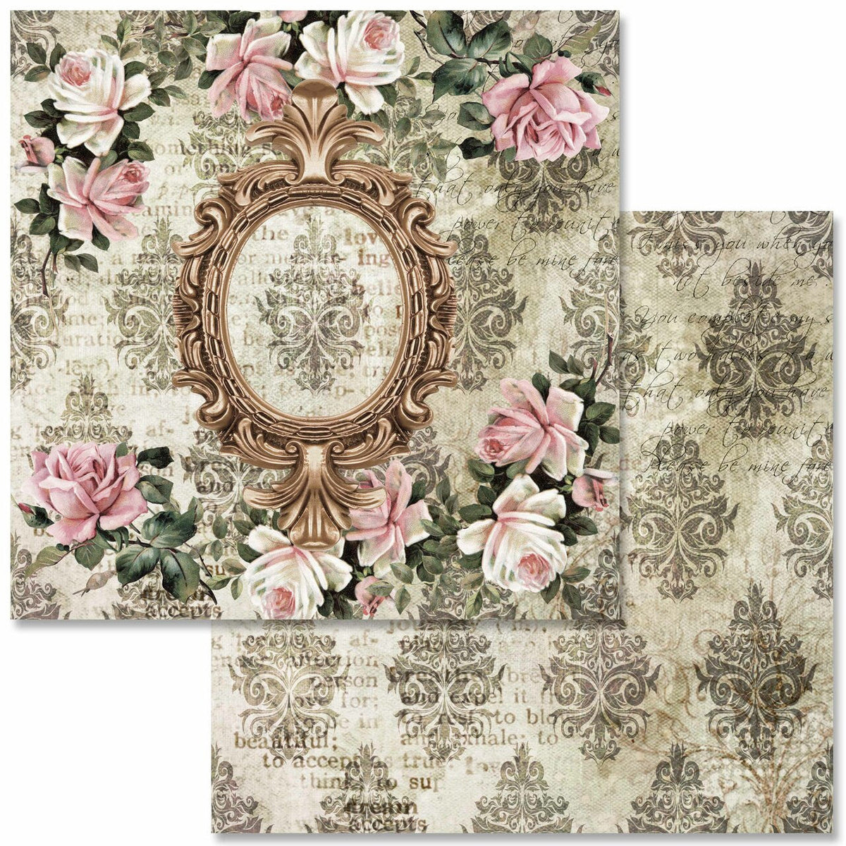 Antique Roses Scrapbook Set