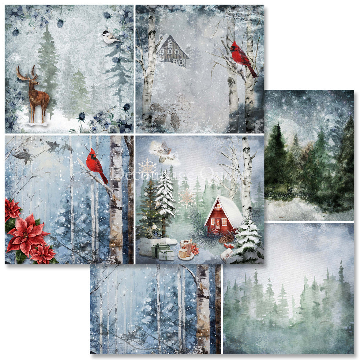 Decoupage Queen Cozy Winter Scrapbook Set