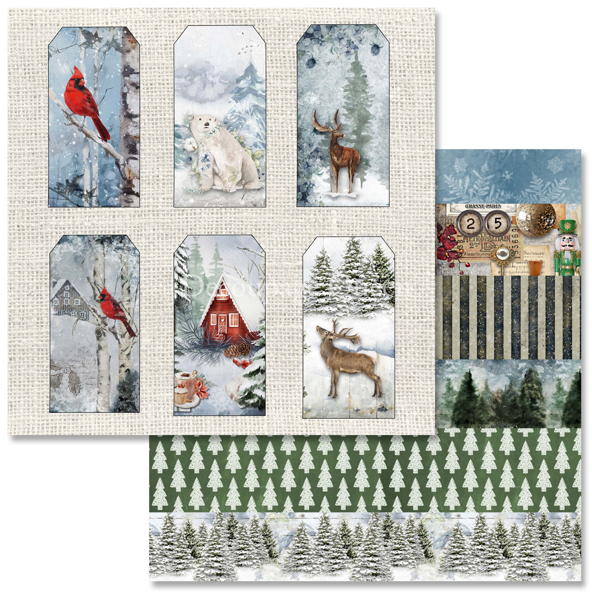 Decoupage Queen Cozy Winter Scrapbook Set