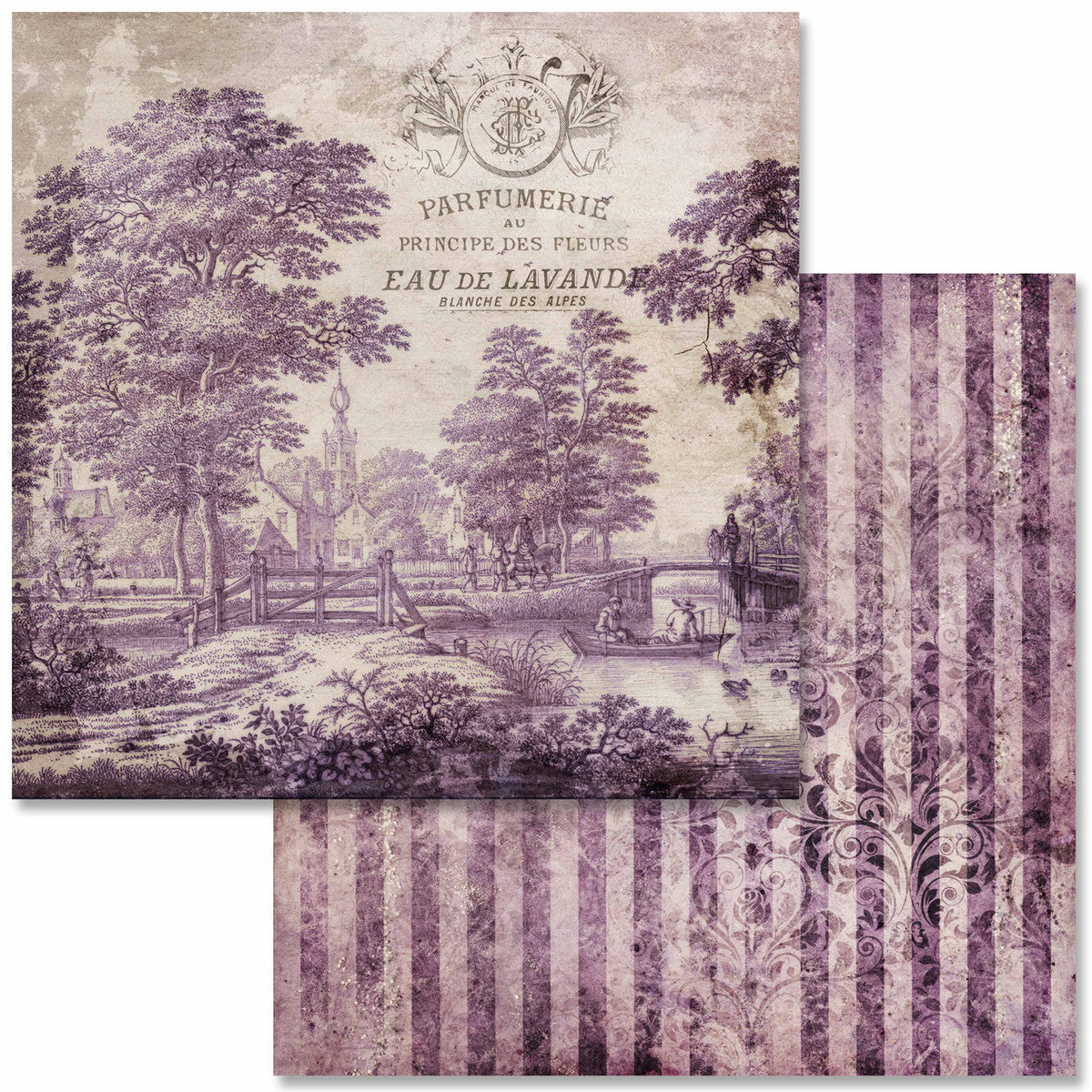 Vintage Lavender Scrapbook Set