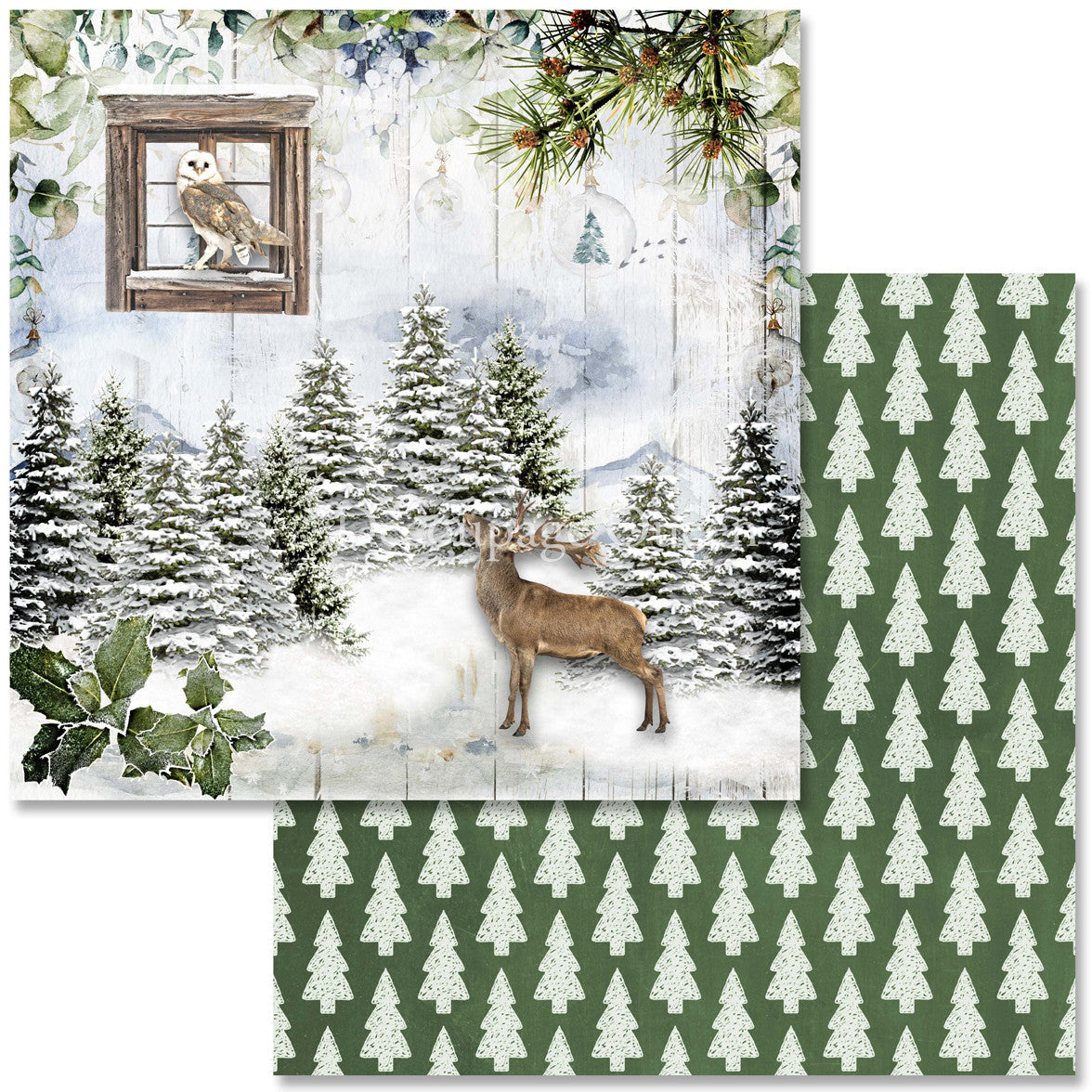 Decoupage Queen Cozy Winter Scrapbook Set