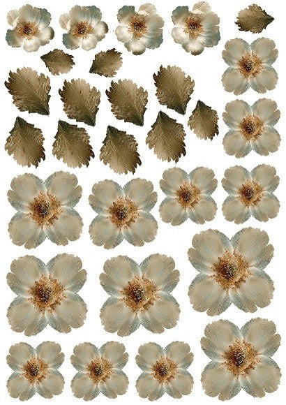 Lablanche 3D Flowers (White)