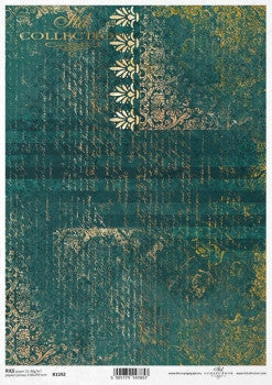 ITD Collection Emerald with Gold Script