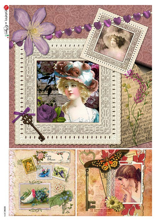 Paper Designs Lavender Beauty Rice Paper