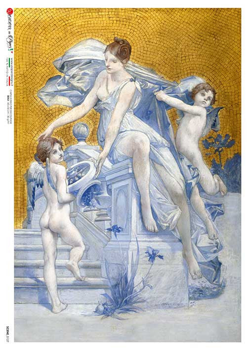 Paper Designs Rice Paper Merson Allegory of Fortune PD SCENES 0127