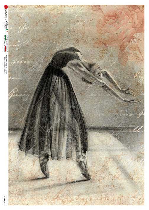 Paper Designs Graceful Ballerina Dancer