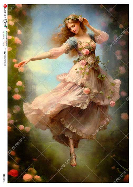 Paper Designs Floating Ballerina Rice Paper