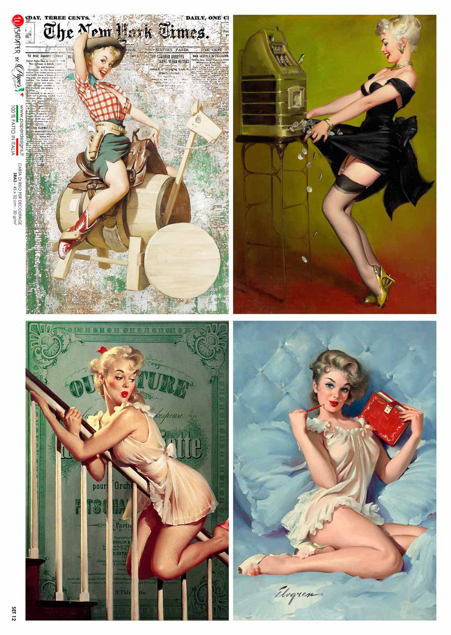 Paper Designs Pinup II Four Pack Rice Paper