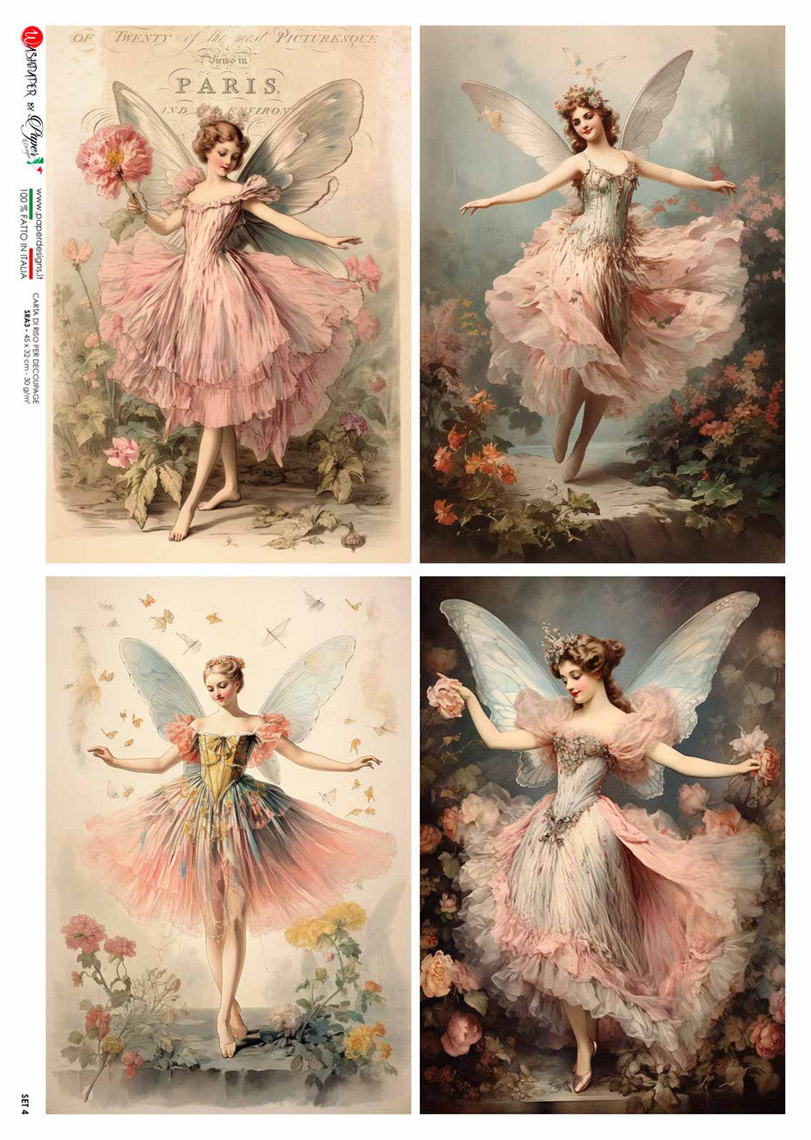 Paper Designs Fairy Four Pack II Set Rice Paper