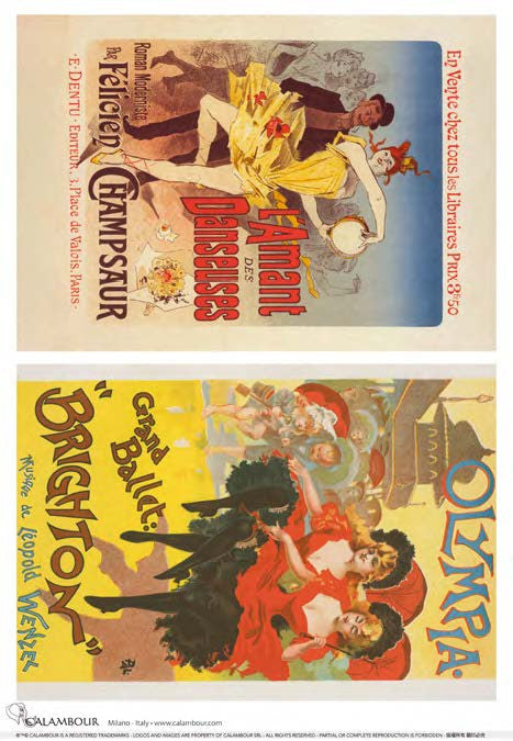 Calambour L'amant des Danseuses Salon Posters A3 Rice Paper