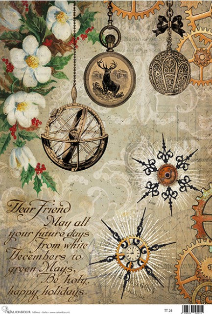 Calambour Steampunk Ornaments Rice Paper