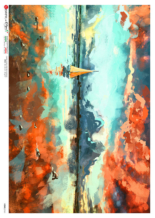 Paper Designs Sailboat Scene