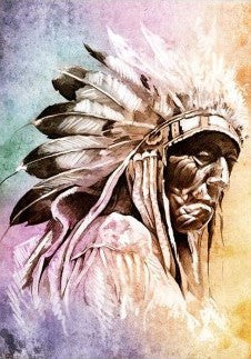 Paper Designs Native American Chieftain