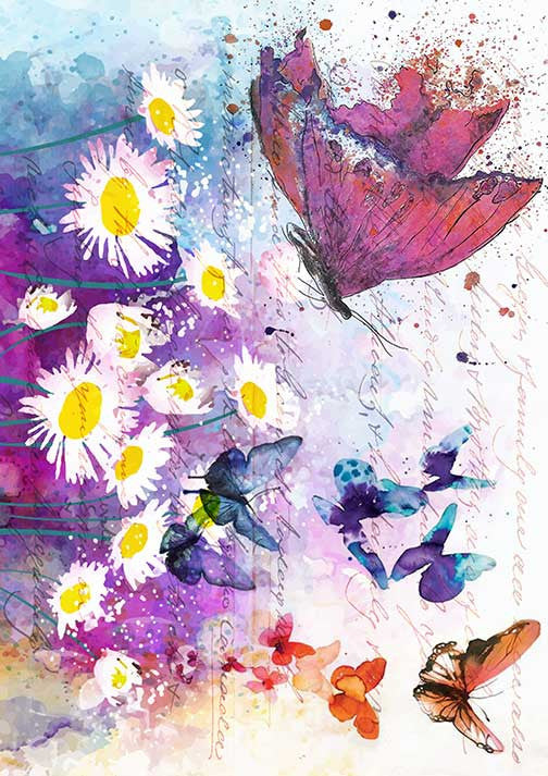 Paper Designs Watercolor Butterflies