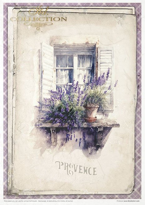 ITD Collection Provence Scented with Lavender 2 11 Pack Rice Paper