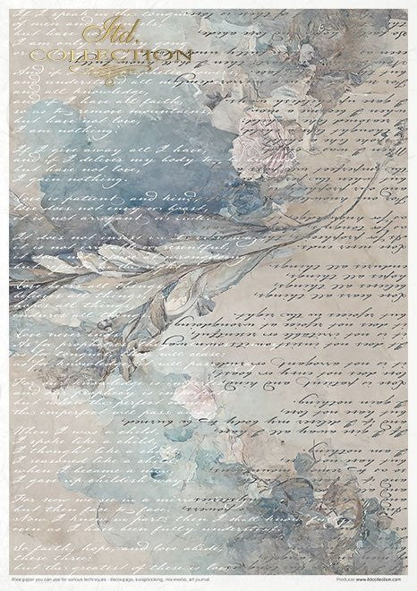 ITD Collection Rice Paper Pack of 11 A4 Winter Love Story