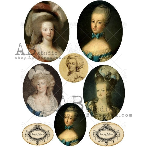 AB Studios Rice Paper Victorian Ladies