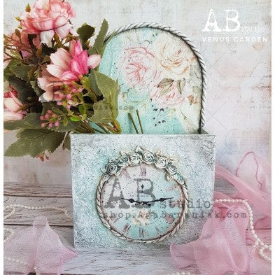 Soft Botanical Floral Pattern Decoupage Paper – A4