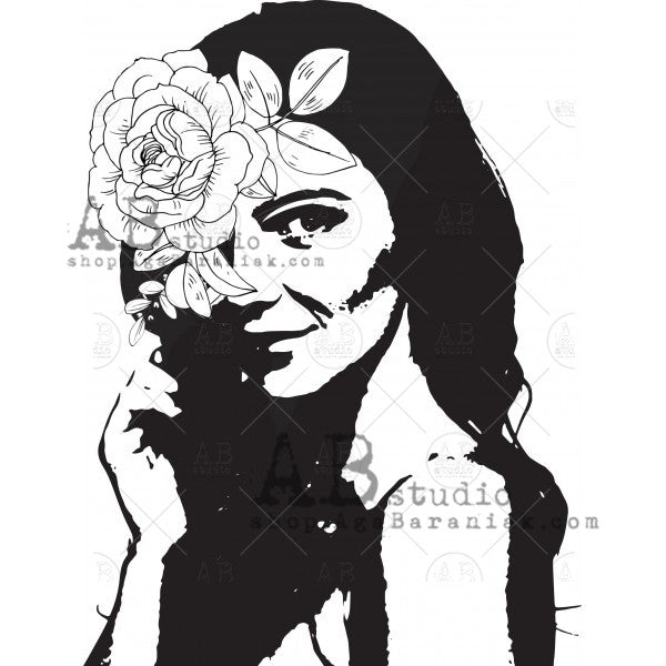 AB Studios Rice Paper A4 B&W Face